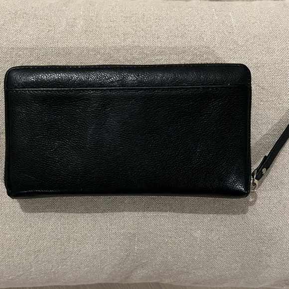 Kate Spade Continental Zip-around Black Leather Wallet - Picture 5 of 13